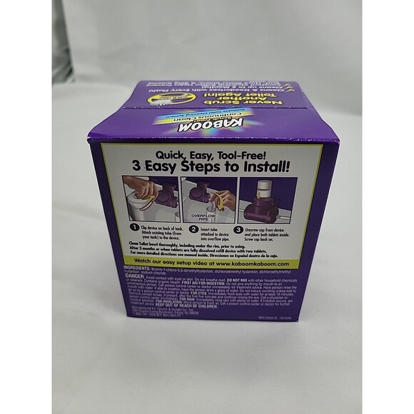 Kaboom Scrub Free! Toilet Bowl Cleaner System with 2 Refills brand new sealed - Picture 6 of 9